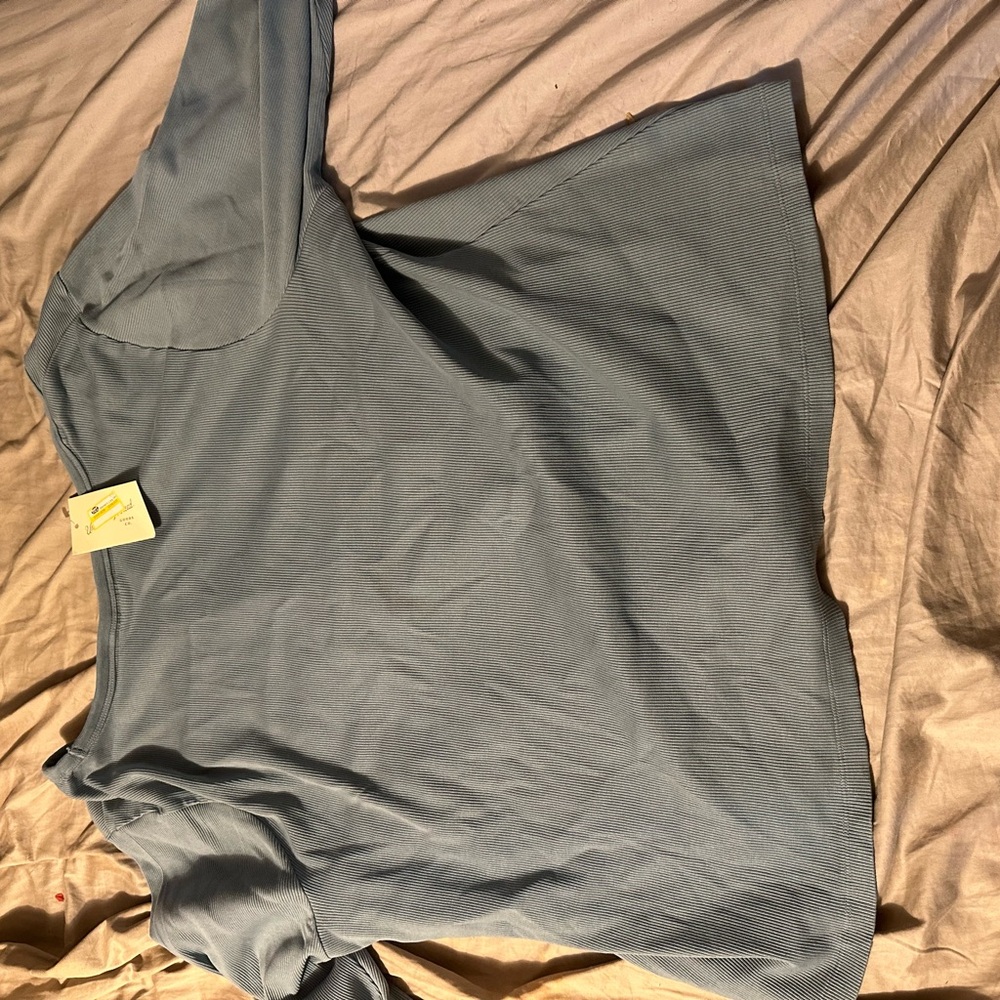 Blue Long Sleeve Top